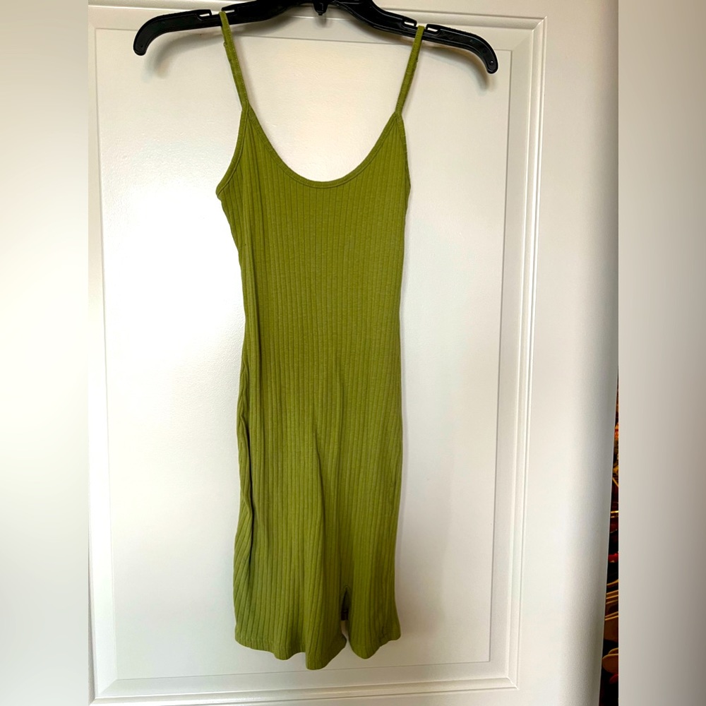 Bodycon green mini dress